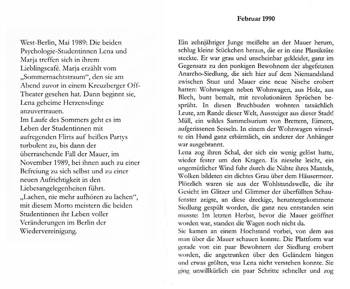Leseprobe/ Exposé